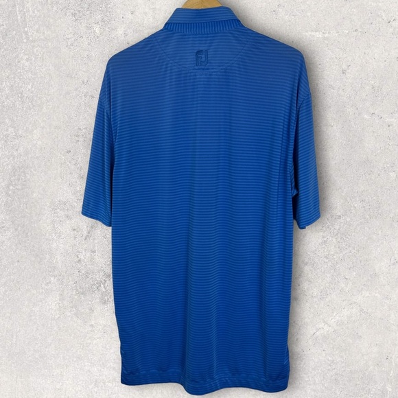 FootJoy Performance Golf Technical Shirt Short Sleeve Mens Size Large Blue Tee L - Picture 3 of 12